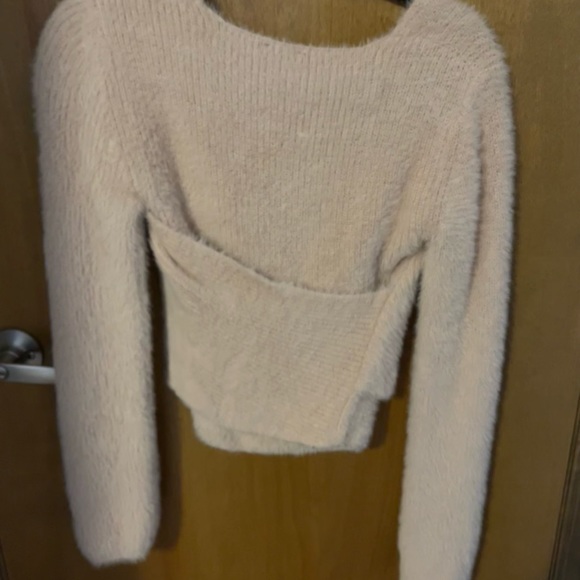 Fuzzy Dynamite Wrap Sweater - Picture 2 of 4